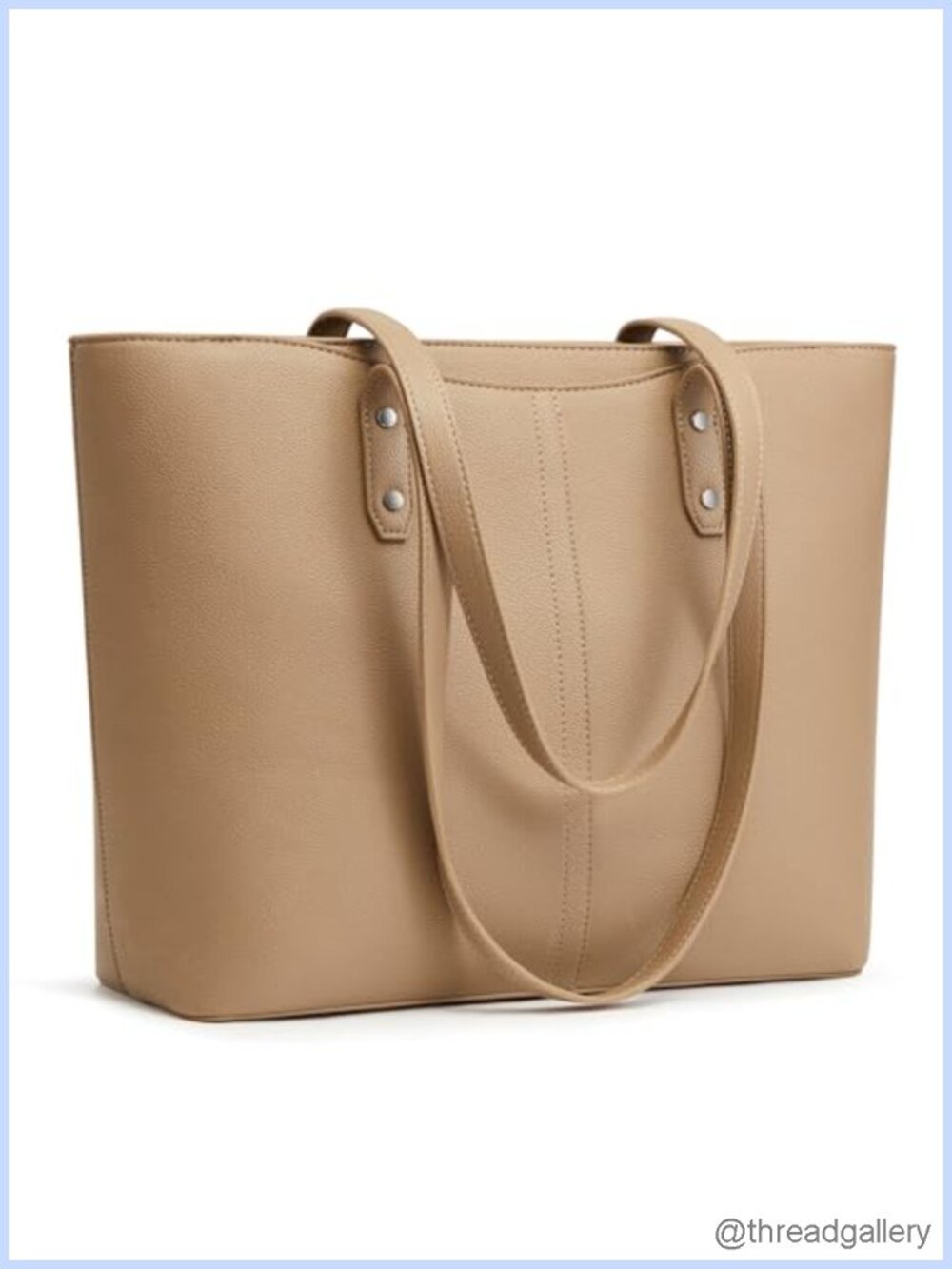 S-ZONE Large Tote Bag for Women Faux Leather Work Purse Laptop Travel